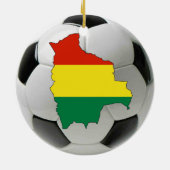 Bolivia football voetbal keramisch ornament (Achterkant)