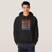 Bolivia Groovy Retro Bolivian Hoodie (Voorkant volledig)