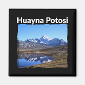 Bolivia Huayna Potosi Mountain - Andes Art Magneet (Voorkant)
