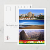 Bolivia - Ik hou van - Briefkaart (Voorkant / Achterkant)