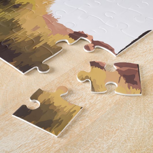 Bolivia Illustratie Reizen Art Vintage Legpuzzel (Zijkant)