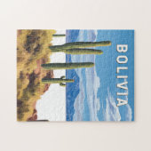 Bolivia Illustratie Reizen Art Vintage Legpuzzel (Horizontaal)