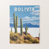 Bolivia Illustratie Reizen Art Vintage Legpuzzel (Verticaal)