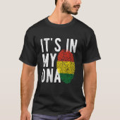Bolivia Independence Day-vingerafdruk Het staat in T-shirt (Voorkant)