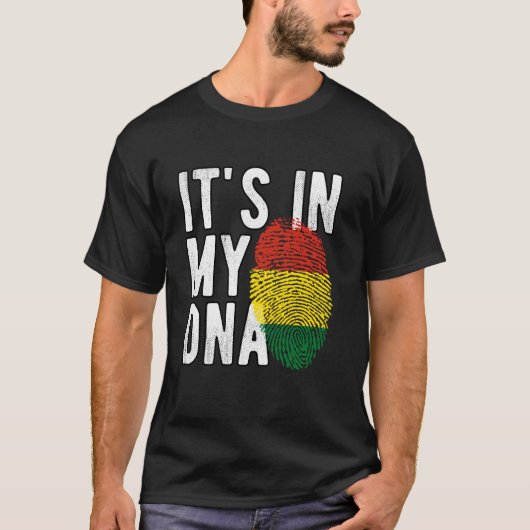 Bolivia Independence Day-vingerafdruk Het staat in T-shirt (Voorkant)