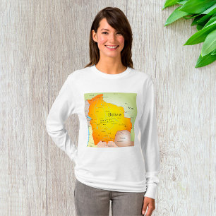 Bolivia Kaart Vrouwen Lange-Sleeve T-shirt