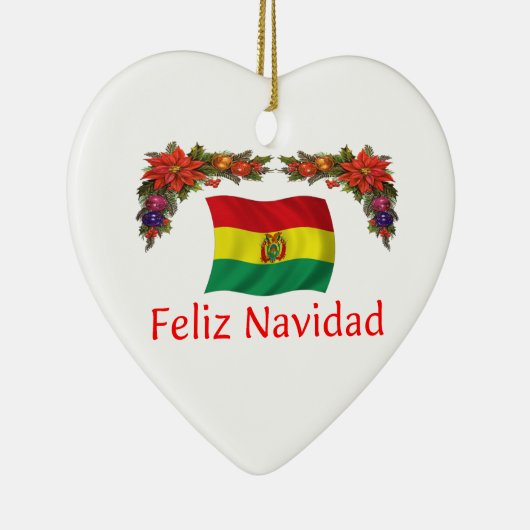 Bolivia Kerstmis Keramisch Ornament (Rechts)