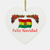 Bolivia Kerstmis Keramisch Ornament (Voorkant)