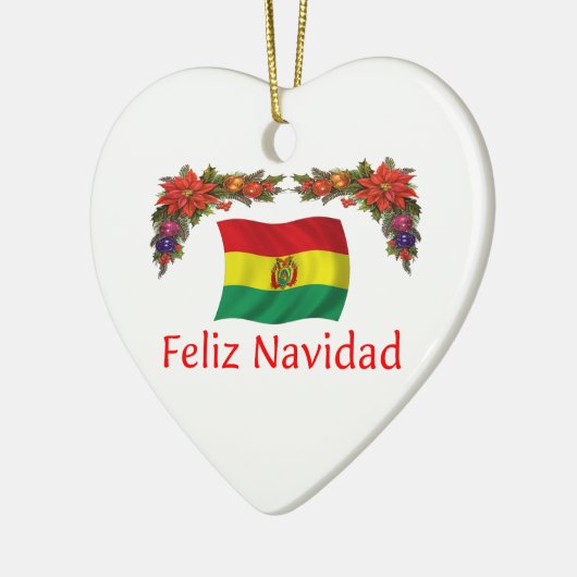 Bolivia Kerstmis Keramisch Ornament (Links)