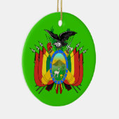 BOLIVIA* kerstversiering Keramisch Ornament (Rechts)