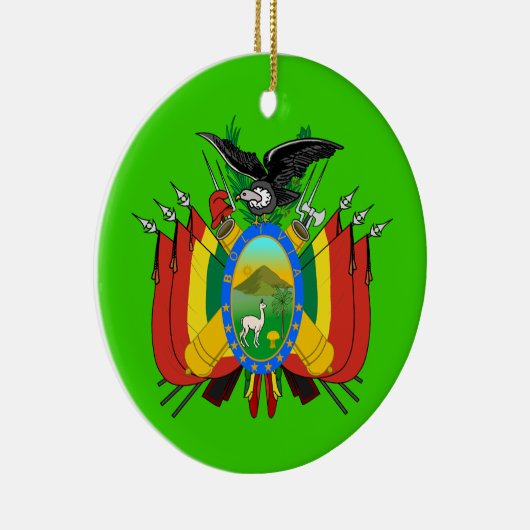 BOLIVIA* kerstversiering Keramisch Ornament (Rechts)