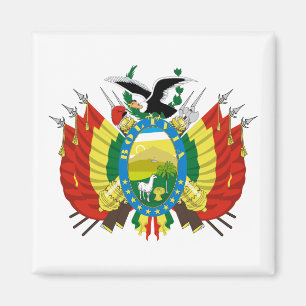 Bolivia land wapen wapenschild symbool embleem vla magneet