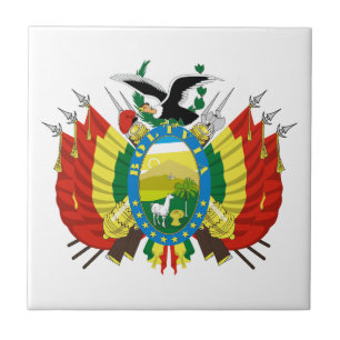 Bolivia land wapen wapenschild symbool embleem vla tegeltje
