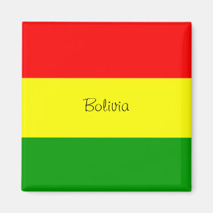 Bolivia: Magneet voor koelkast met vlag van Bolivi
