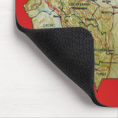 Bolivia Map Mousepad Muismat (Hoek)