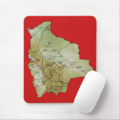 Bolivia Map Mousepad Muismat (Met muis)
