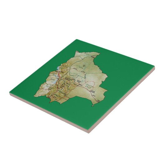 Bolivia Map Tile Tegeltje (Zijkant)