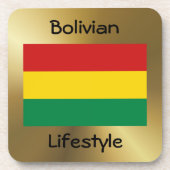 Bolivia Markering+Tekst Onderzetter (Voorkant)
