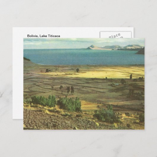  Bolivia, meer van Titicaca Briefkaart (Voorkant / Achterkant)