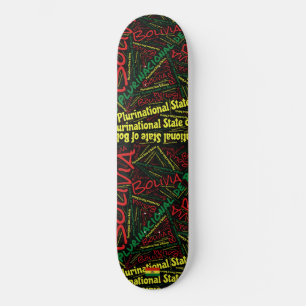 Bolivia Nationaal Trots Woordwolken Persoonlijk Skateboard