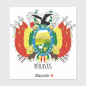 Bolivia nationaal wapenschild sticker (Vel)