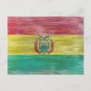 Bolivia onder Boliviaanse vlag Briefkaart