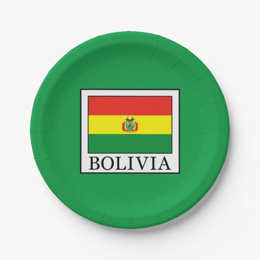 Bolivia Papieren Bordje (Voorkant)