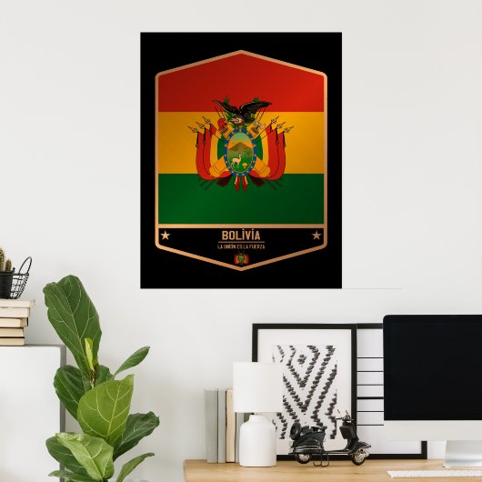 Bolivia Poster (Thuiskantoor)