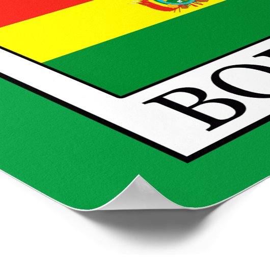 Bolivia Poster (Hoek)