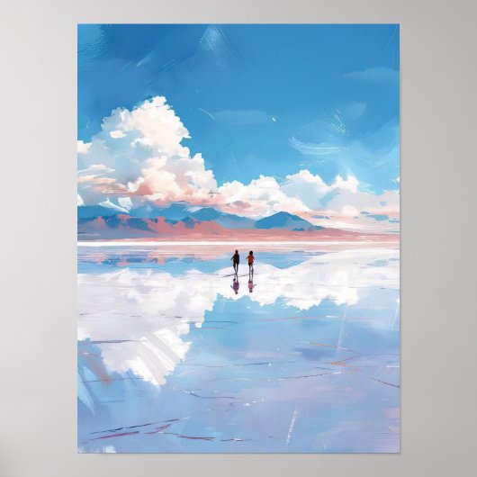 Bolivia Print Bolivia Illustration Uyuni Travel  (Voorkant)