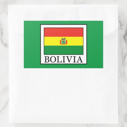 Bolivia Rechthoekige Sticker (Tas)