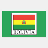 Bolivia Rechthoekige Sticker (Voorkant)