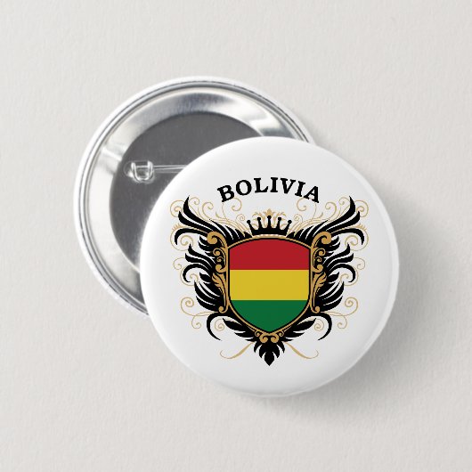 Bolivia Ronde Button 5,7 Cm (Voorkant /achterkant)
