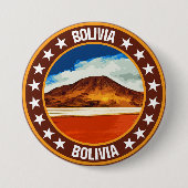 Bolivia Ronde Button 7,6 Cm (Voorkant)