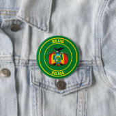Bolivia Ronde Embleem Button 7,6 Cm (In situ)