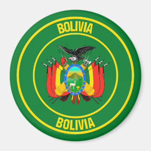 Bolivia Ronde Embleem Magneet