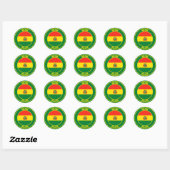 Bolivia Ronde Embleem Ronde Sticker (Vel)