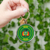 Bolivia Ronde Embleem Sleutelhanger (Hand)