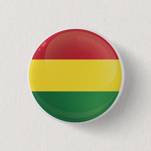 Bolivia Ronde Icon Vlag  Button 3,2 Cm (Voorkant)