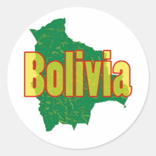 Bolivia Ronde Sticker