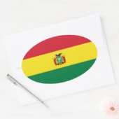 Bolivia-staat Vlag-ovaal Sticker (Envelop)