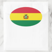 Bolivia-staat Vlag-ovaal Sticker (Tas)