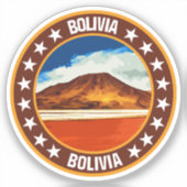 Bolivia Sticker (Voorkant)