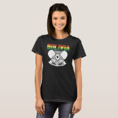 Bolivia Table Tennis  Support Bolivian Ping Pong T T-shirt (Voorkant volledig)