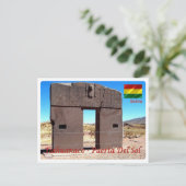 Bolivia - Tiahuanaco - Puerta del Sol - Briefkaart (Staand voorkant)