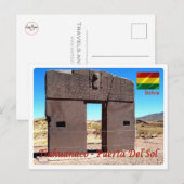 Bolivia - Tiahuanaco - Puerta del Sol - Briefkaart (Voorkant / Achterkant)