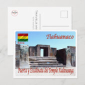 Bolivia - Tiahuanaco - Templo Kalasasaya - Briefkaart (Voorkant / Achterkant)