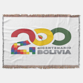 Bolivia tweehonderdjarig bestaan 200 jaar deken