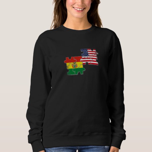 Bolivia USA Bolivian American Flag   Trui (Voorkant)
