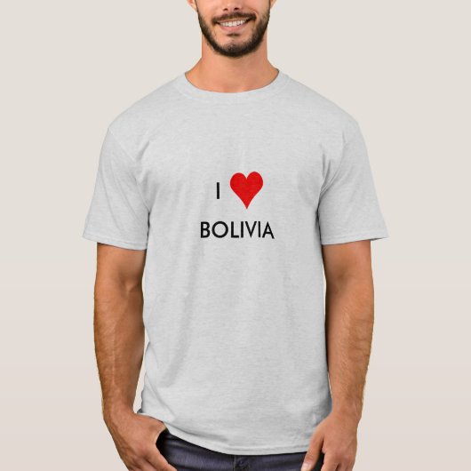 bolivia van het hart t-shirt (Voorkant)
